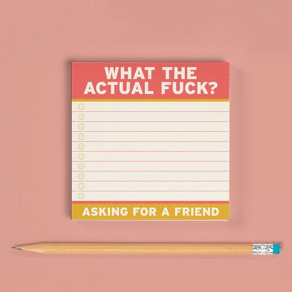 Actual Fuck Large Sticky Notes (4 x 4-inches)