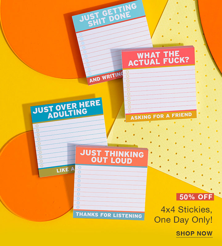 50% Off 4x4 Stickies, One Day Only!
