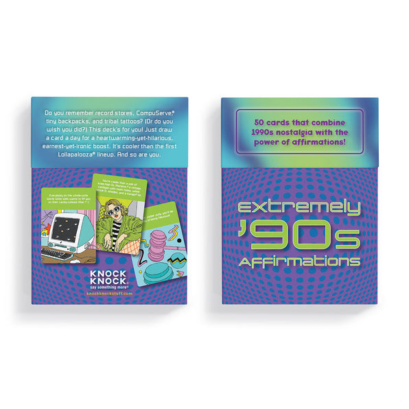 Extremely 90s Affirmations Deck, 50 Cards