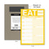 Knock Knock What to Eat Pad with Magnet (Yellow) -  Knock Knock Stuff SKU 12018