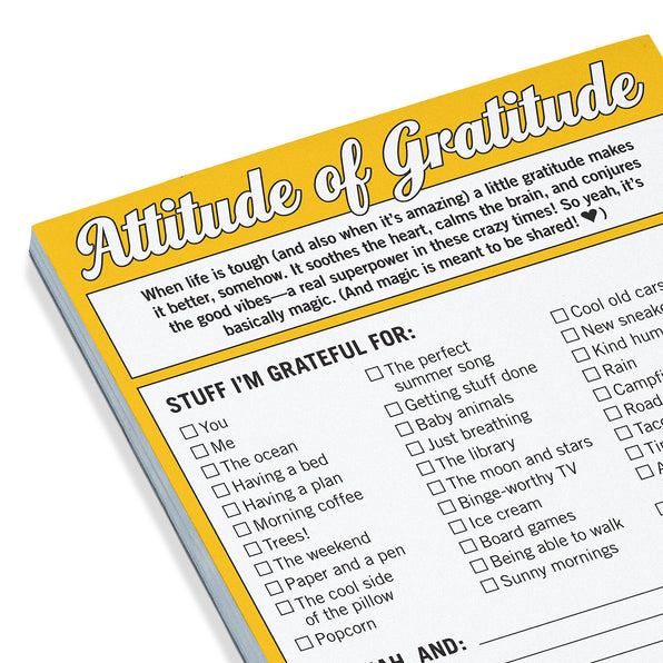 Attitude of Gratitude Nifty Note Pad