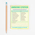 Awesome Citation Nifty Note Pad (Pastel Version)