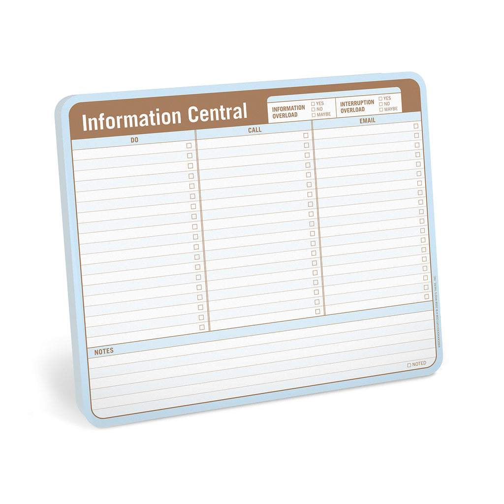 Knock Knock Information Central Paper Mousepad (Blue/Brown)