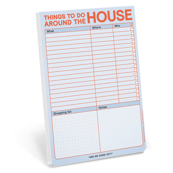 Things to Do Around the House Pad with Magnet (Pastel Version) by Knock Knock, SKU: 12629