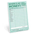 Weekly Money Tracker Pad by Knock Knock, SKU 12634