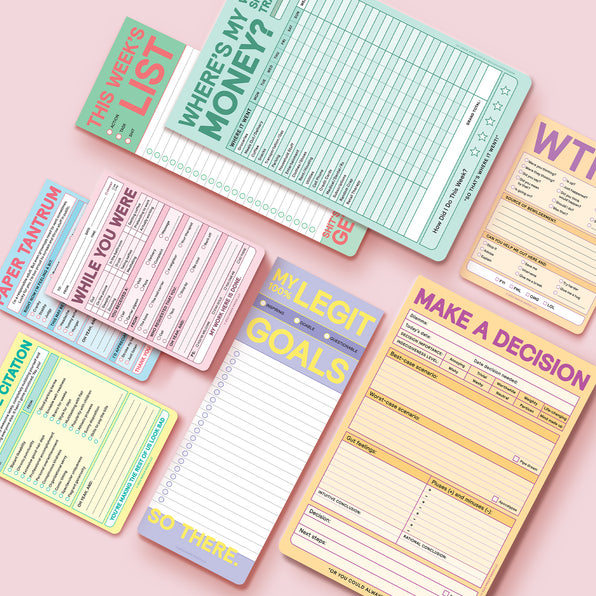 WTF Nifty Note Pad (Pastel Version)