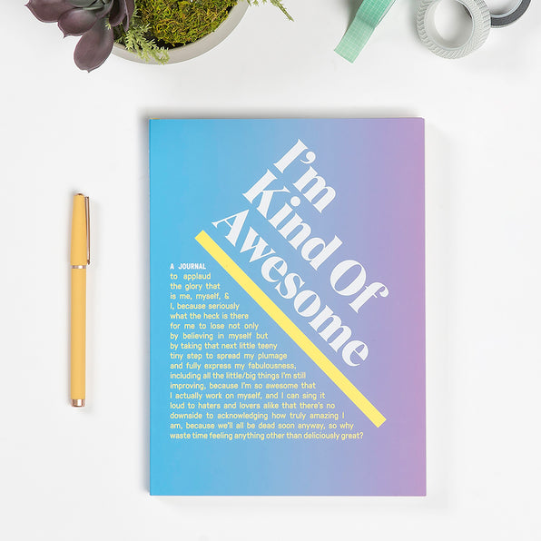 Knock Knock I’m Kind of Awesome Inner-Truth® Journal (Ombre Version) - Knock Knock Stuff SKU 