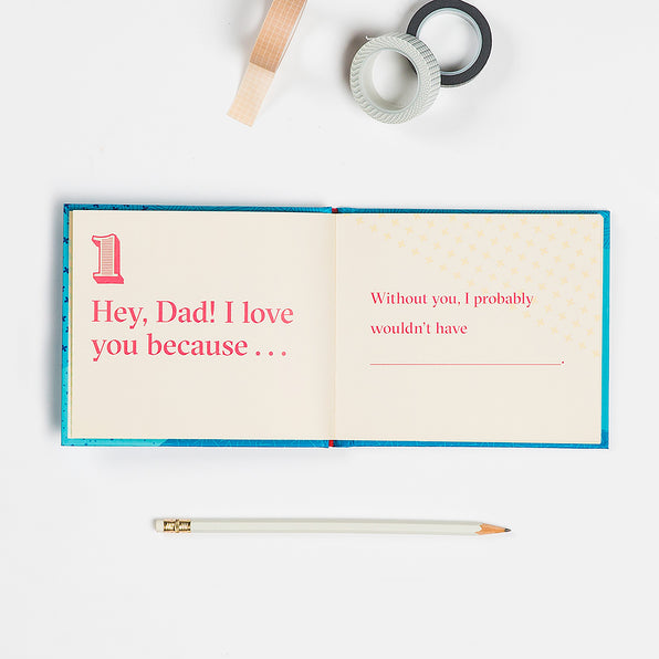 Knock Knock Dad, I Love You Because … Fill in the Love® Book - Knock Knock Stuff SKU 