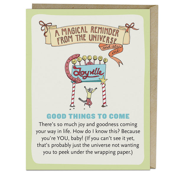 Knock Knock Good Things to Come Affirmators!® Greeting Card Affirmation Cards - Knock Knock Stuff SKU 2-02833