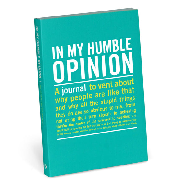 Knock Knock In My Humble Opinion Mini Inner-Truth® Journal Paperback Lined Notebook - Knock Knock Stuff SKU 50076