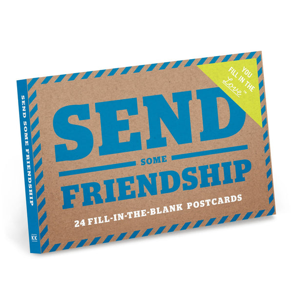 Knock Knock Send Some Friendship Fill in the Love® Postcard Set Bound Paper Card IOU Coupons - Knock Knock Stuff SKU 29006