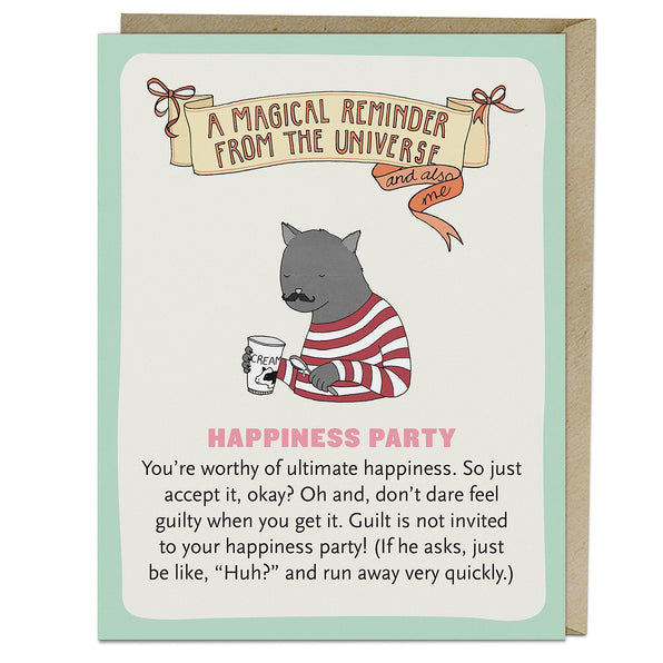 Knock Knock Happiness Party Affirmators!® Greeting Card Affirmation Cards - Knock Knock Stuff SKU 2-02836