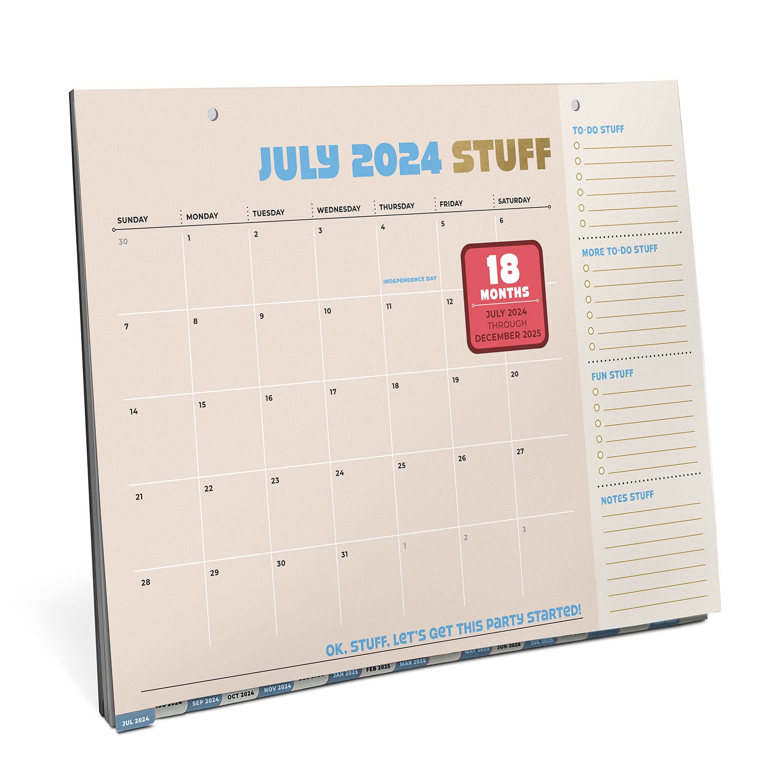 Life Stuff (But Also Me Stuff) 18-Month Desktop Calendar