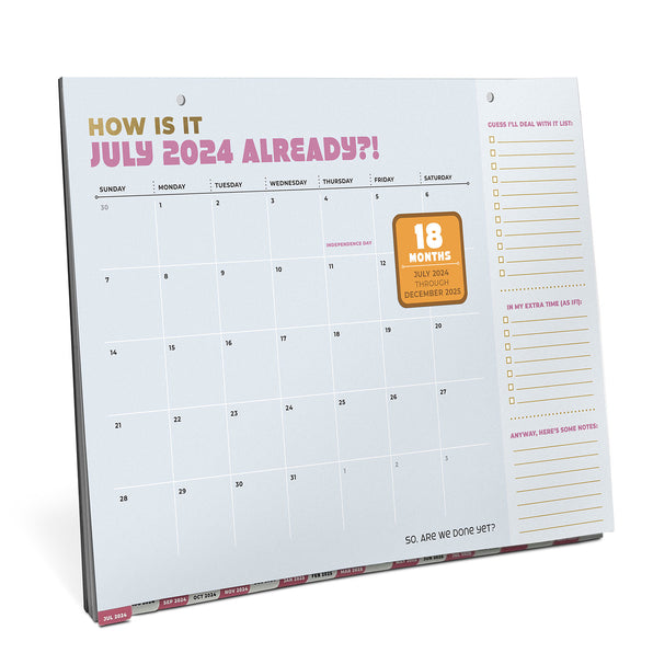 What Month Is It Anyway? 18-Month Desktop Calendar