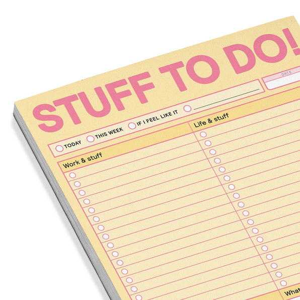 Stuff To Do Big & Sticky Notepads