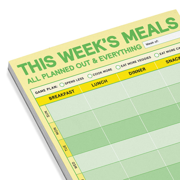 This Week's Meals Big & Sticky Notepads