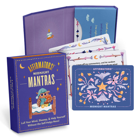 Affirmators!® Mantras Midnight – Late Night Affirmation Cards Deck
