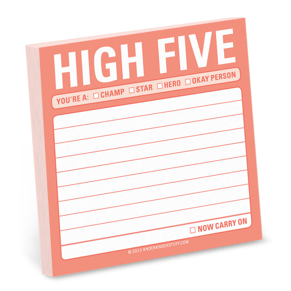 High Five Sticky Notes