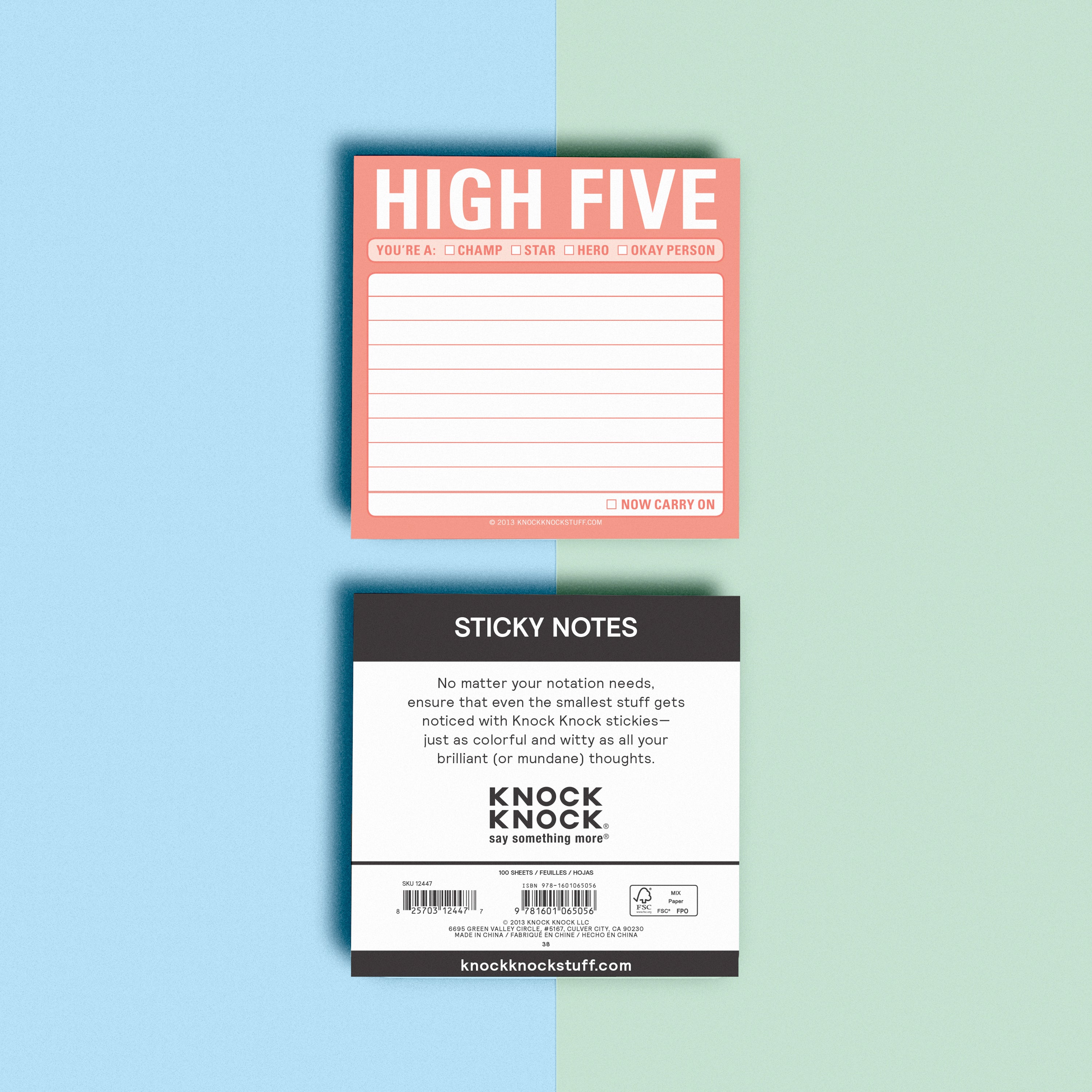 High Five Sticky Notes