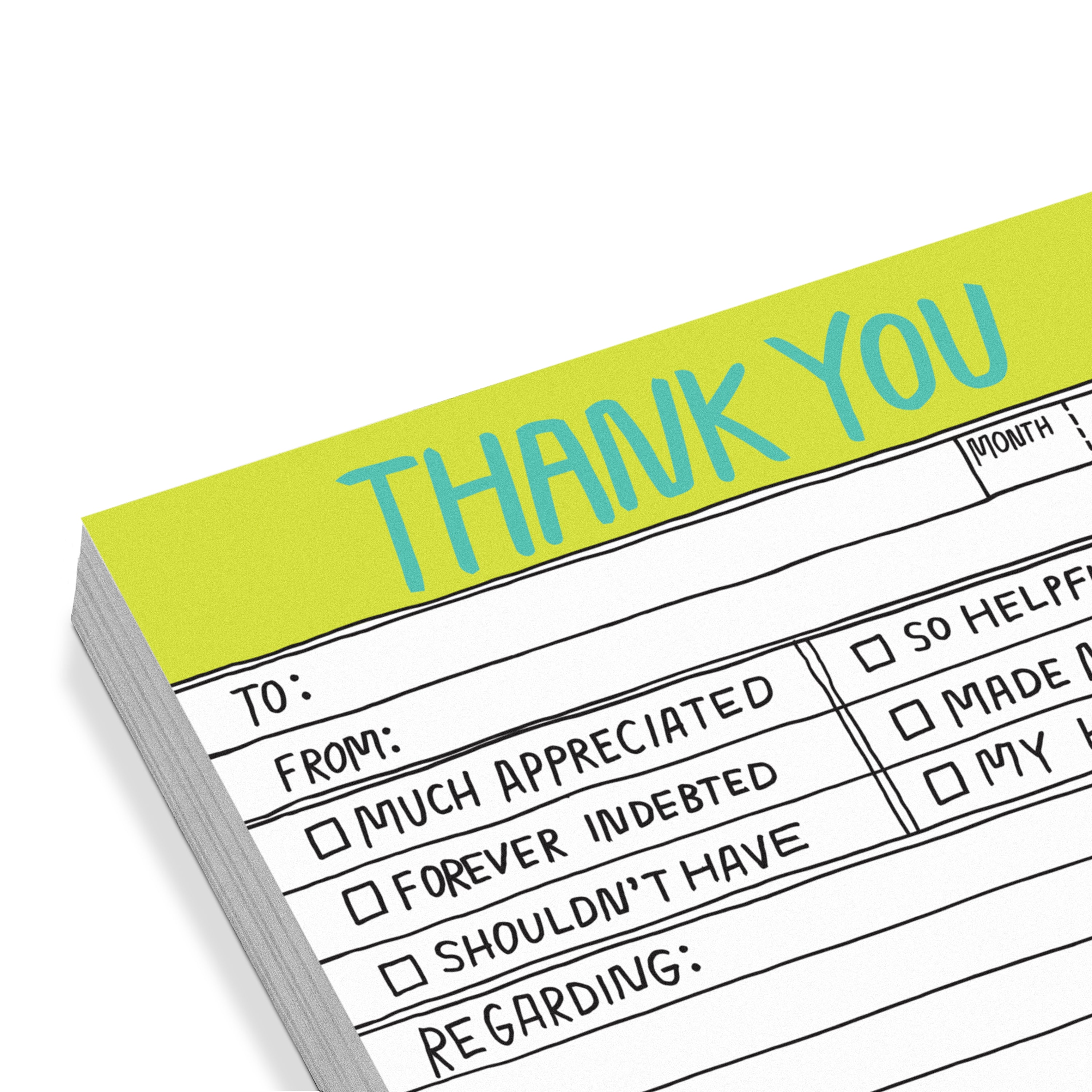 Hand-Lettered Thank You Sticky Notes