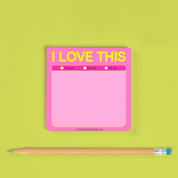 I Love This Sticky Note (Pastel)