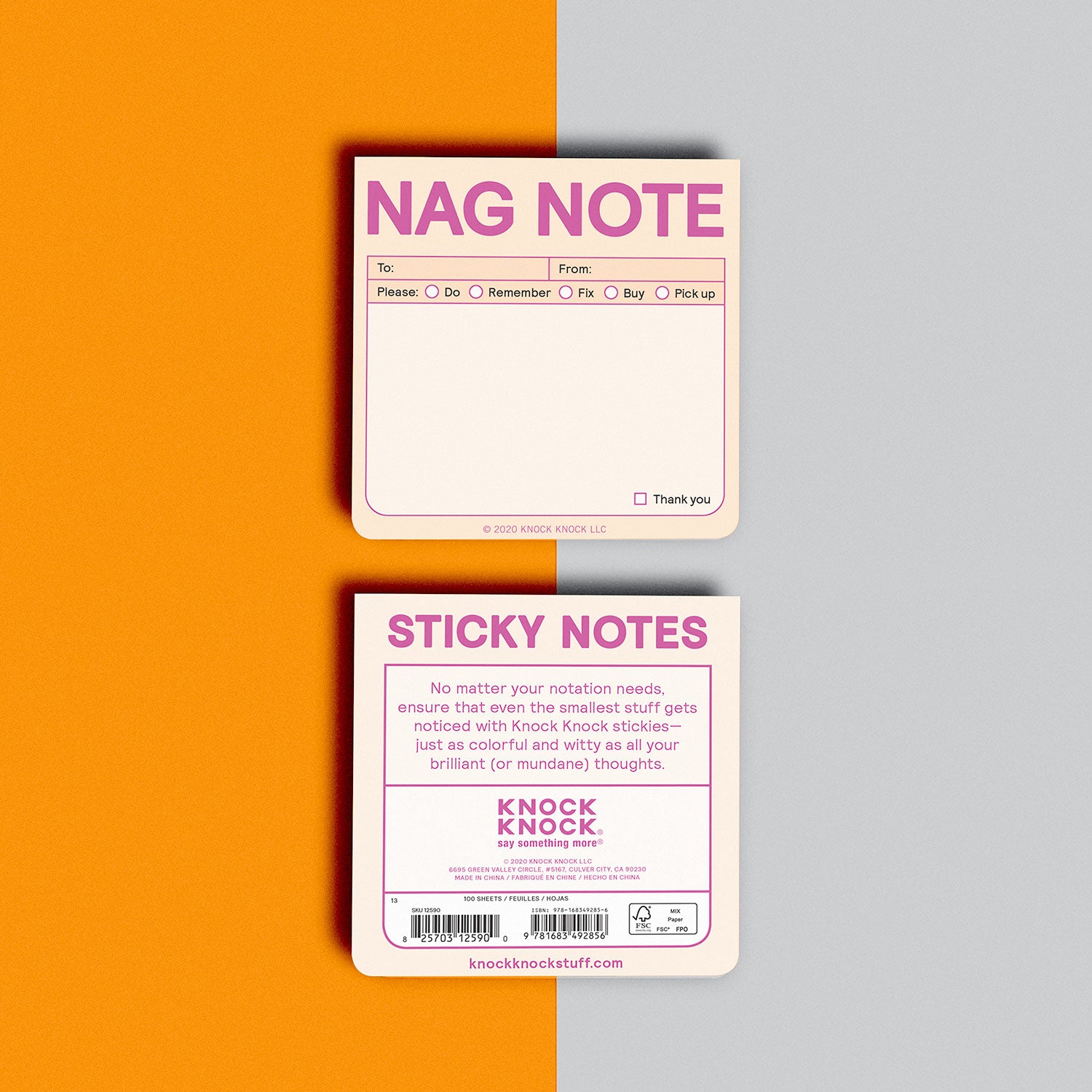 Nag Note Sticky Notes (Pastel Version)