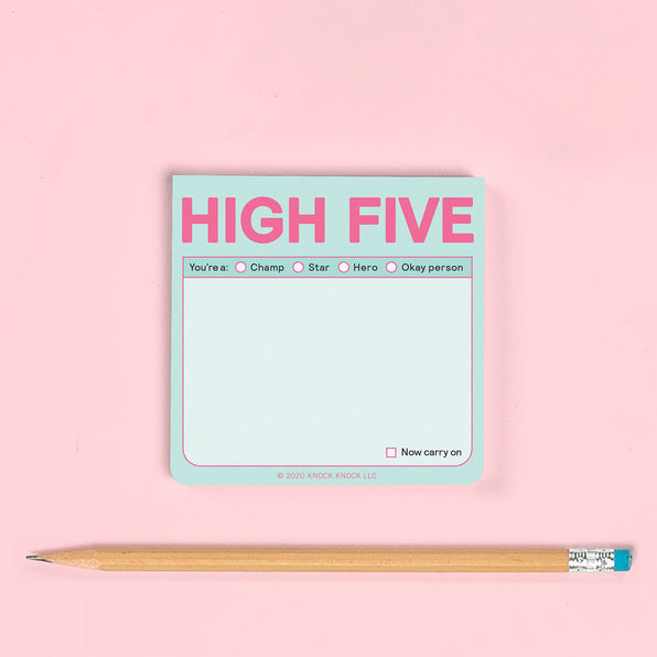 High Five Sticky Notes (Pastel Version)