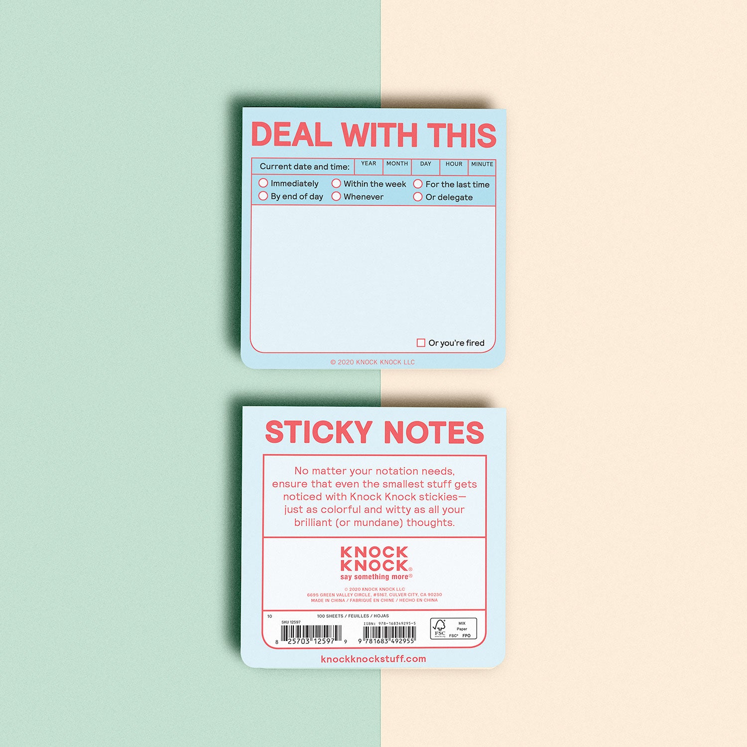 Deal with This Sticky Notes (Pastel Version)