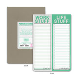 Work Stuff / Life Stuff Perforated Pad (Pastel Version)