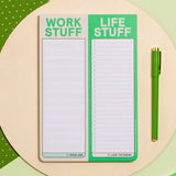 Work Stuff / Life Stuff Perforated Pad (Pastel Version)