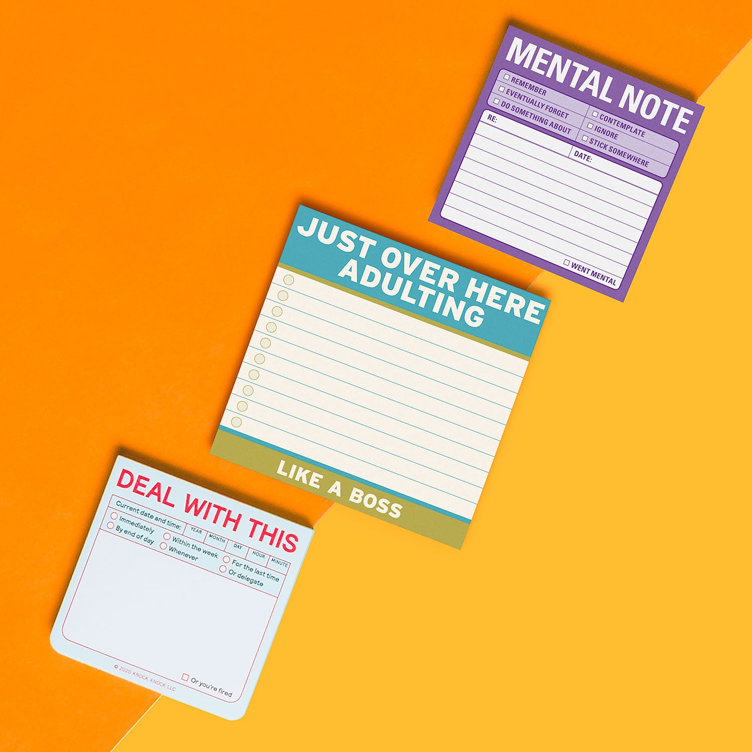 Adulting Large Sticky Notes (4 x 4-inches)