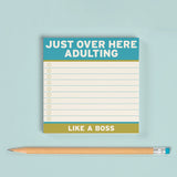 Adulting Large Sticky Notes (4 x 4-inches)