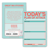 Today’s Plan of Attack Great Big Stickies (Pastel Version)