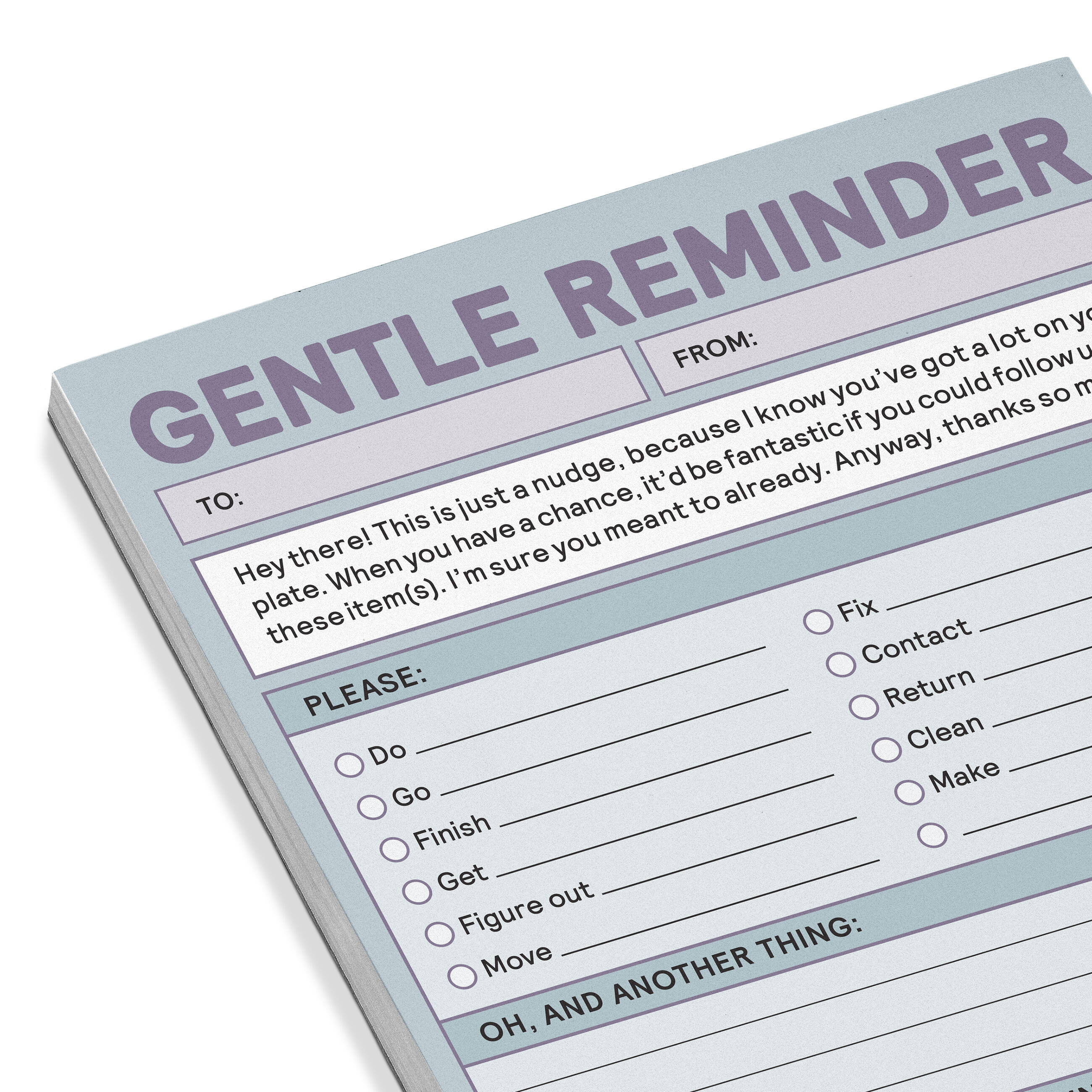 Notepad Reminder Notes Gentle Reminder Nifty Note โ Knock Knock