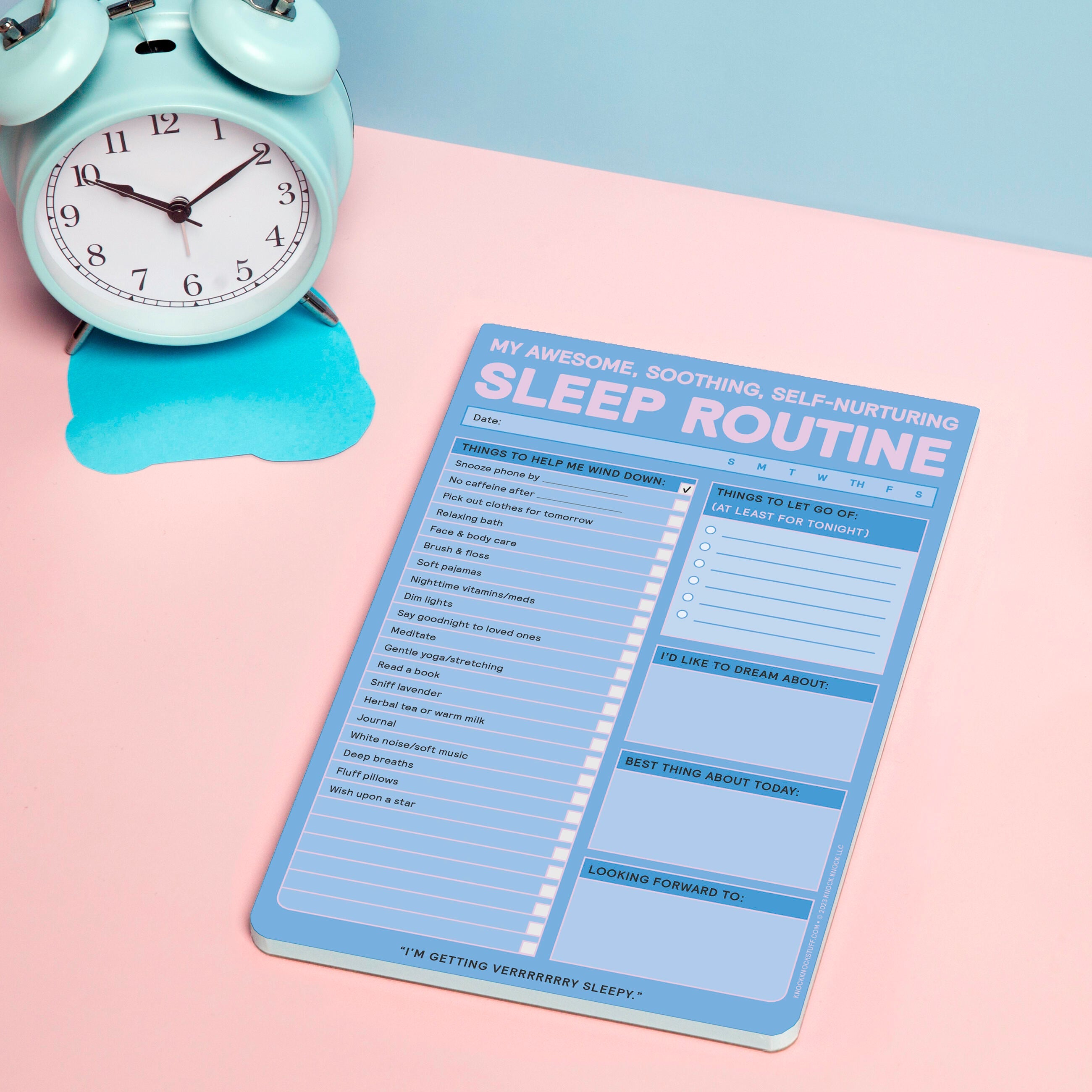 Sleep Routine Kit Sleep Routine Pad – Knock Knock