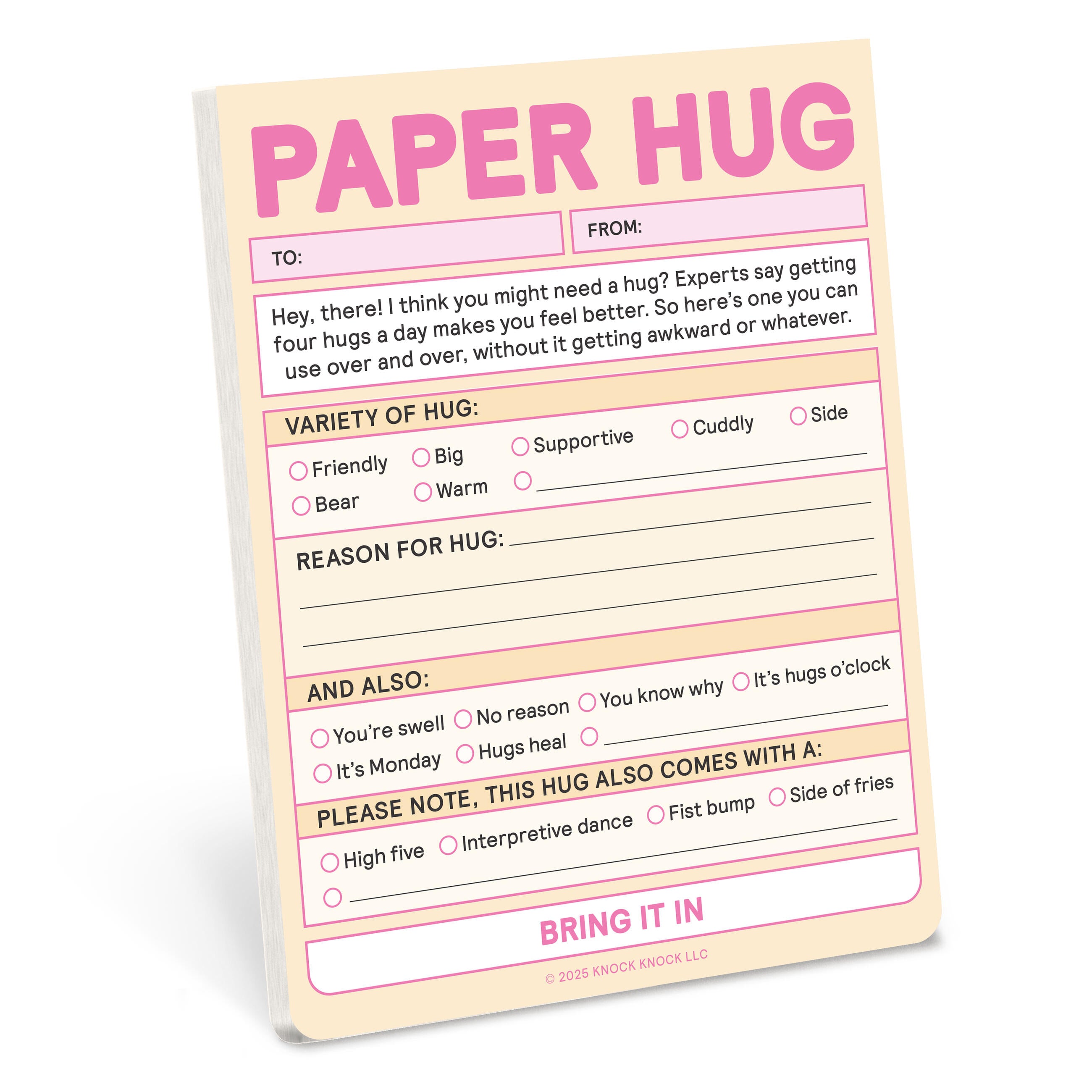 Paper Hug Nifty Note Pad – Knock Knock