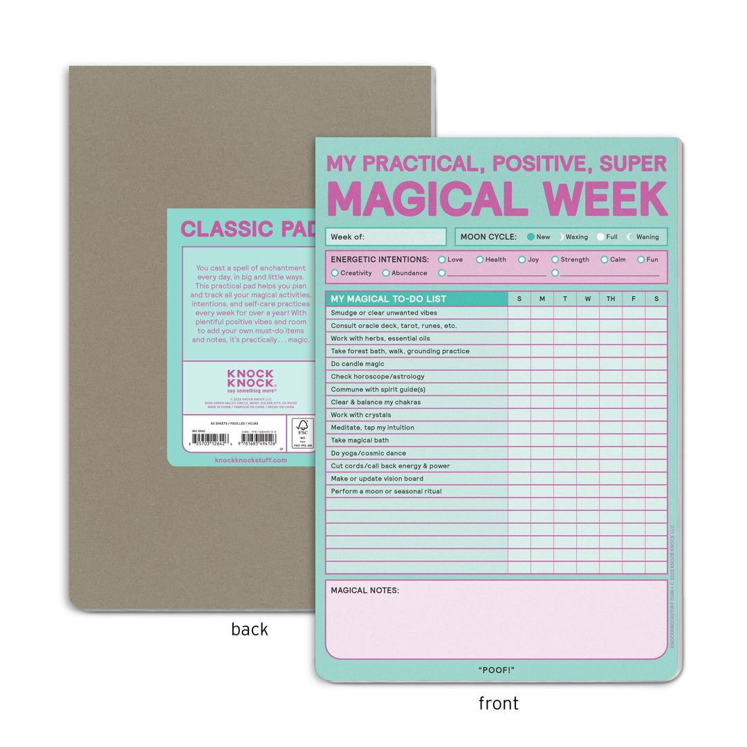 Magical Week Pad – Knock Knock