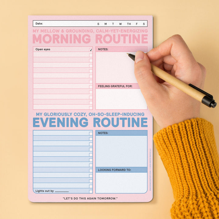 AM/PM Routine Pad - Morning Routine and Evening Routine Tracker Pad ...