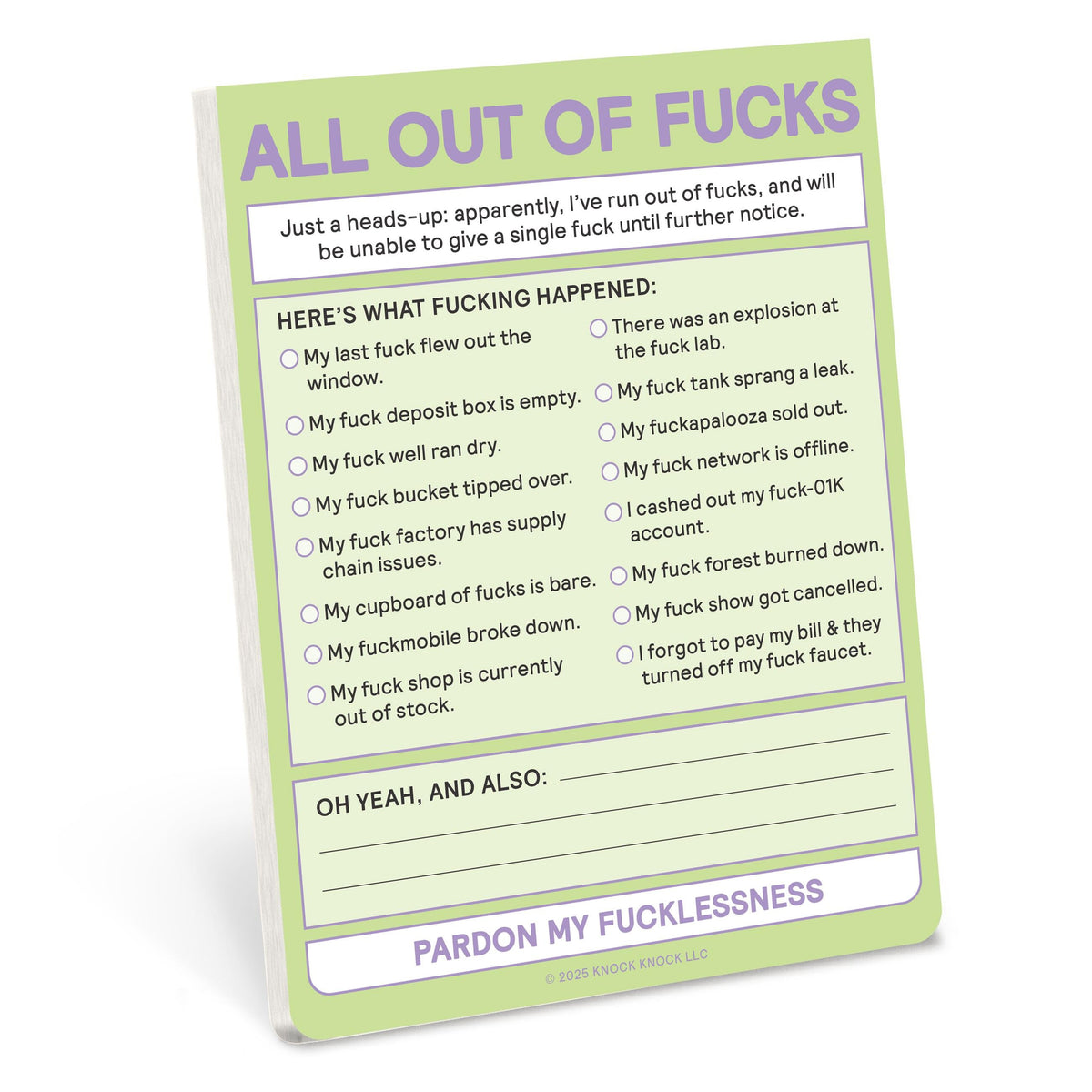 Knock Knock® Nifty Notepads - Official Shop | KnockKnockStuff.com