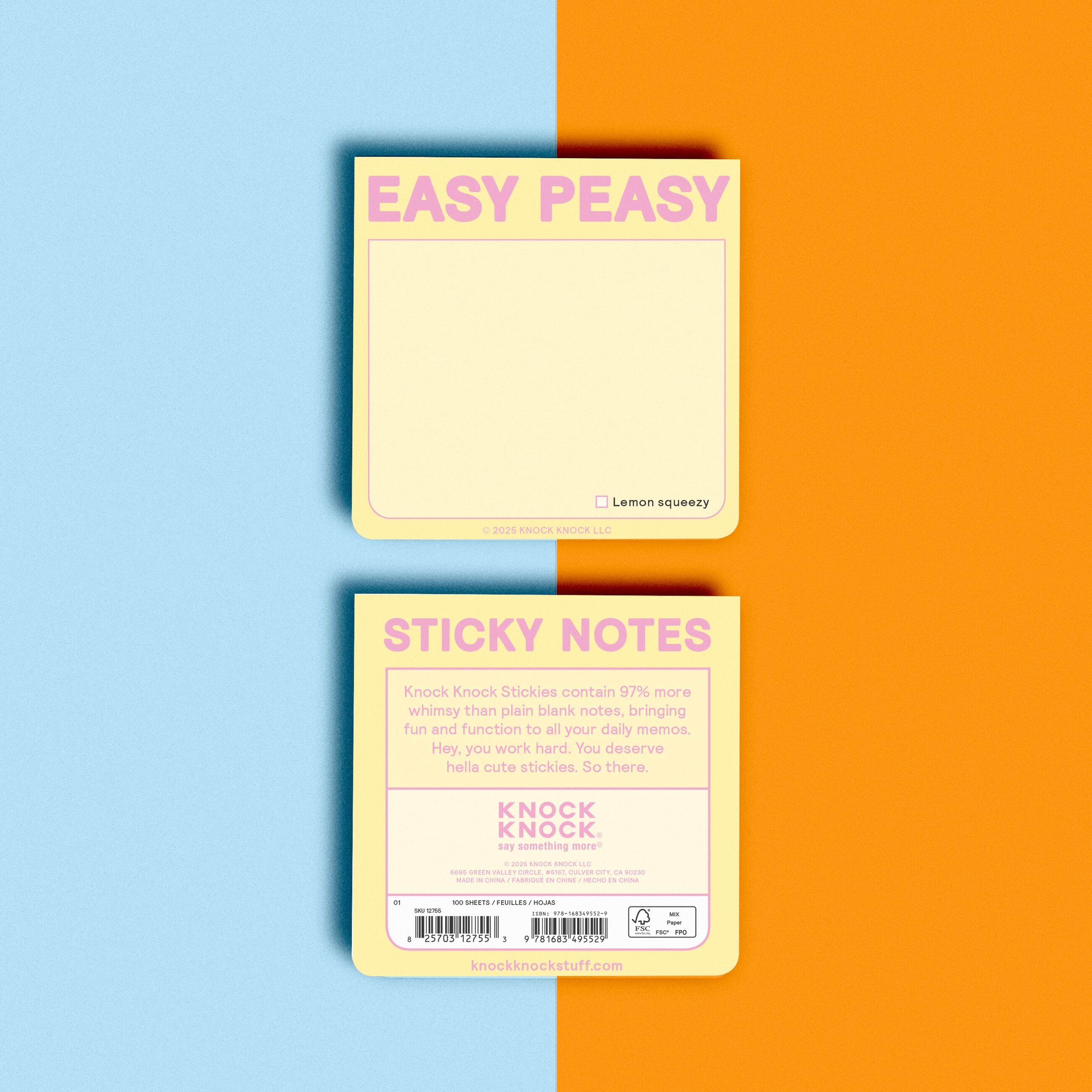 Easy Peasy Sticky Notes – Knock Knock