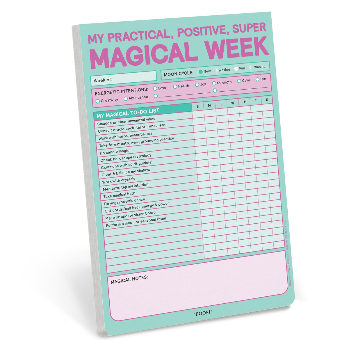 Magical Week Pad – Knock Knock
