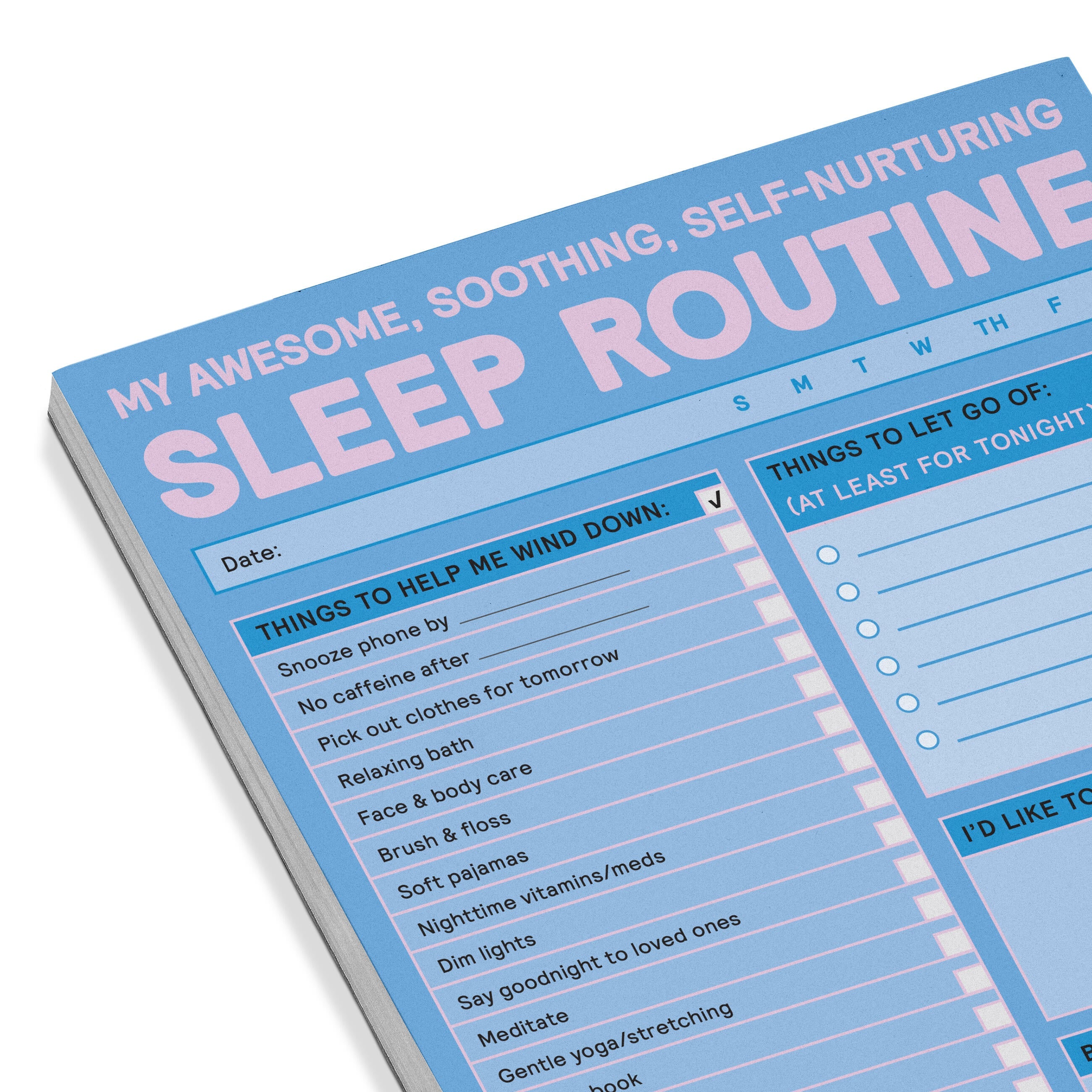Sleep Routine Kit Sleep Routine Pad – Knock Knock