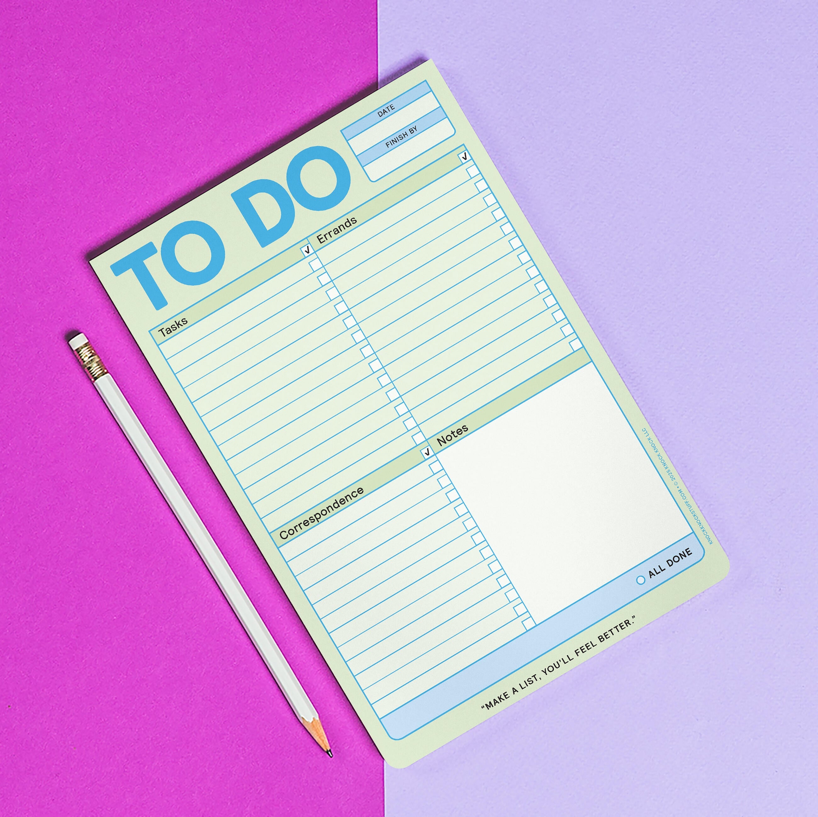 To Do Pad (Pastel Green) – Knock Knock