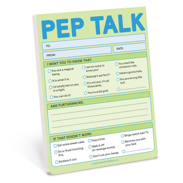 Pep Talk Nifty Note Pad (Second Edition) – Knock Knock
