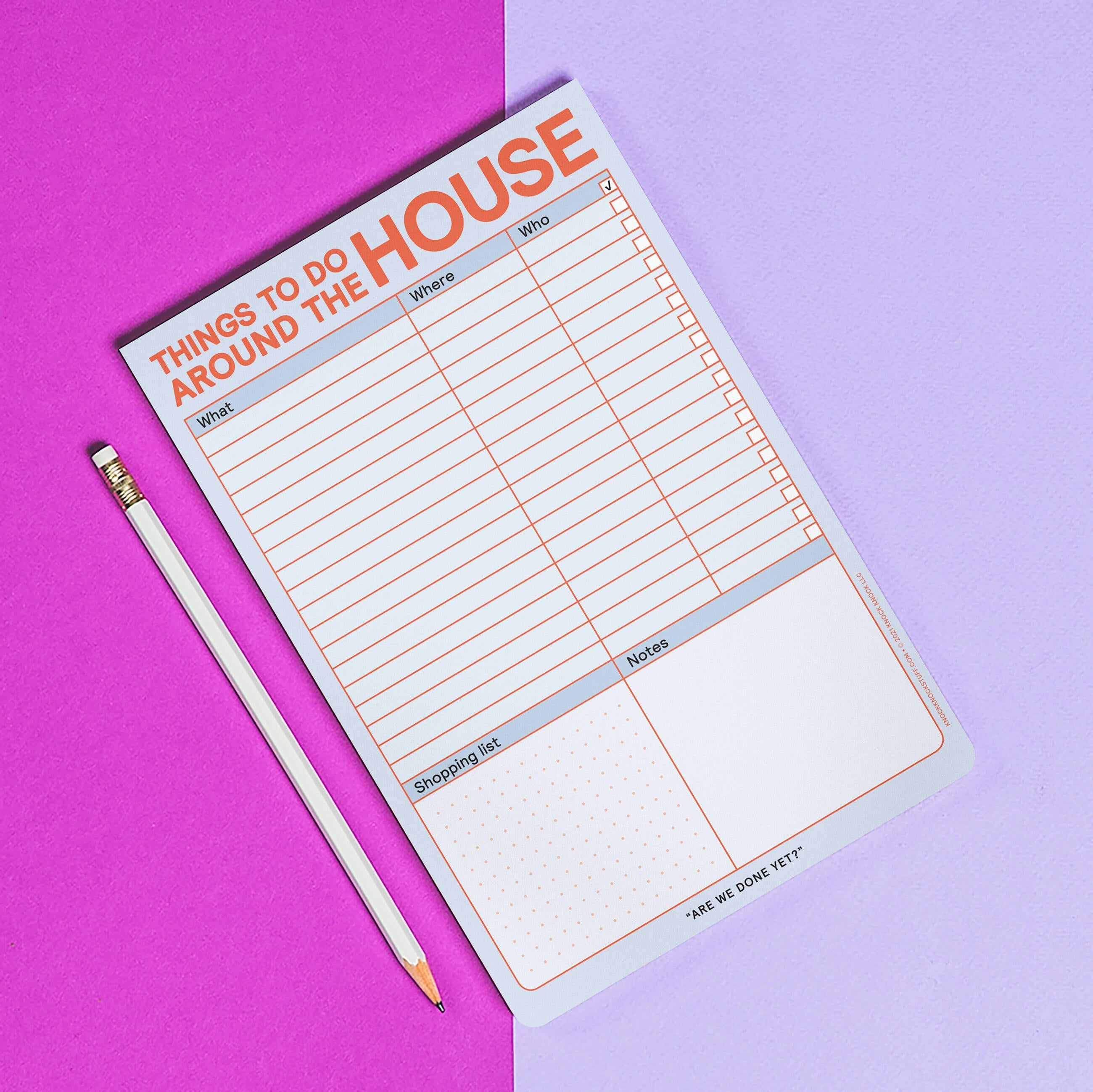 Things to Do Around the House Notepad with Magnet (Pastel Edition ...