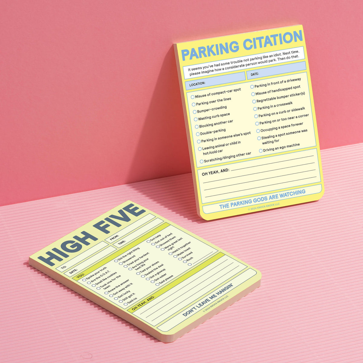 High Five Nifty Note (Pastel Yellow) – Knock Knock