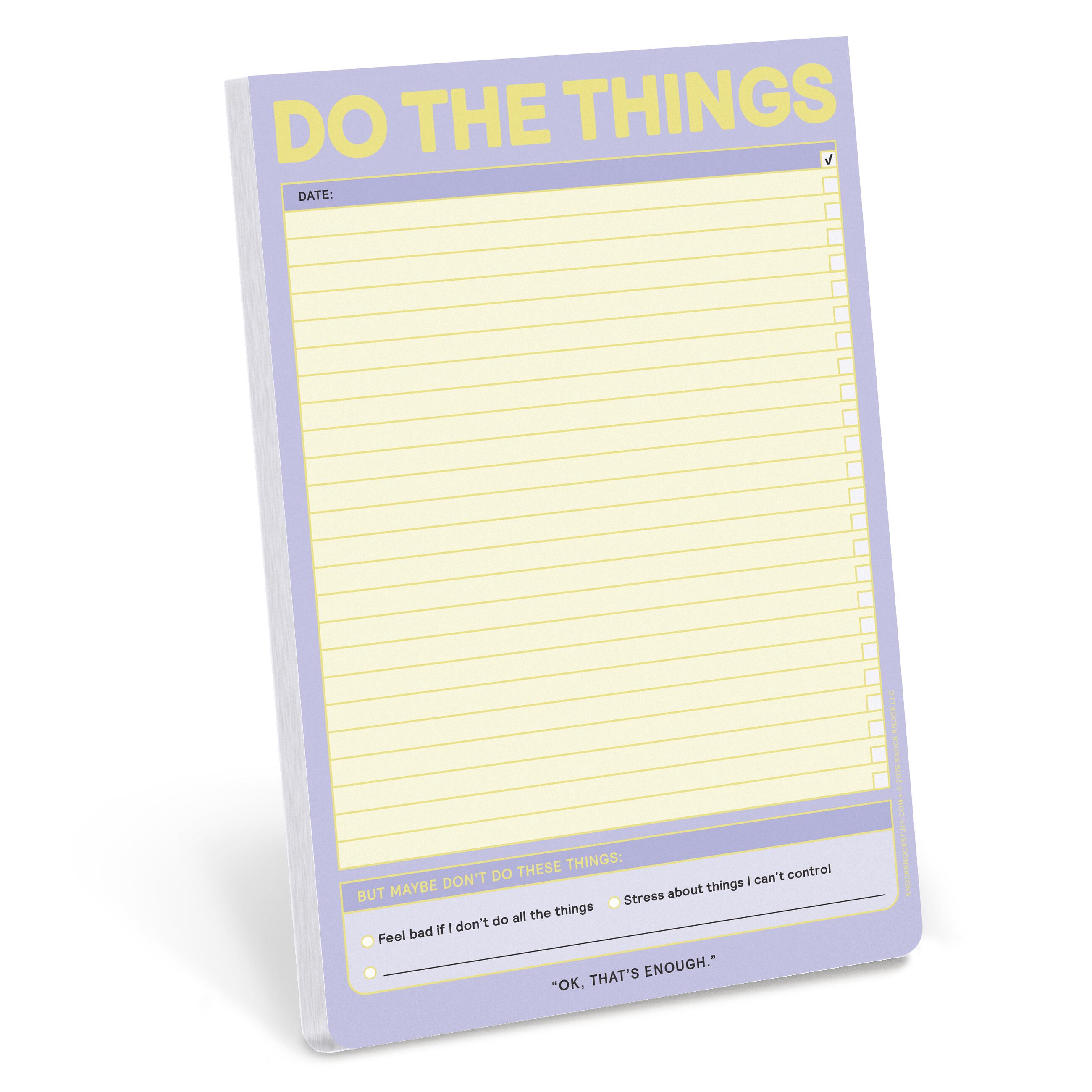 Do the Things Pad – Knock Knock