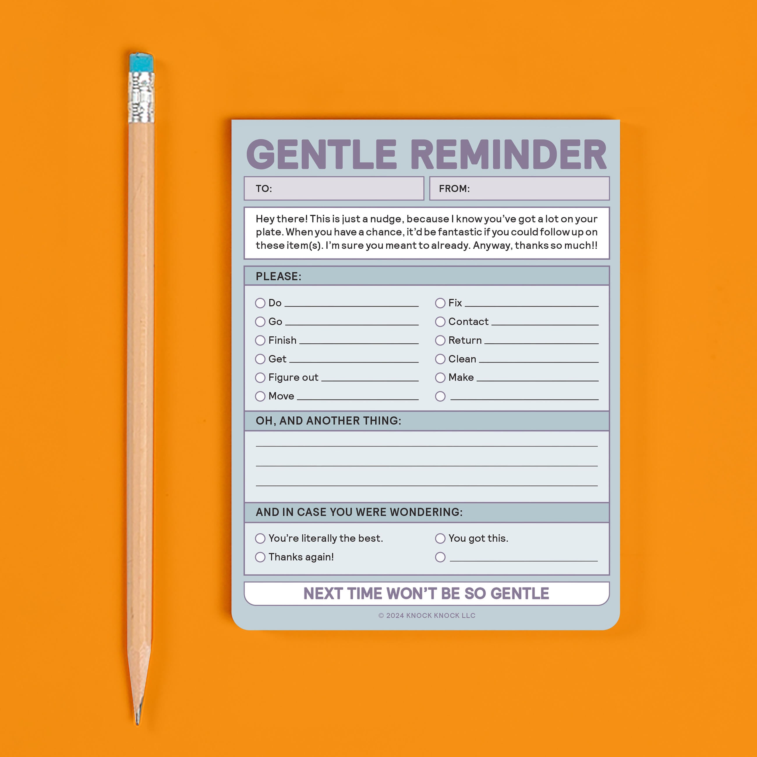 Note To File Reminder Gentle Reminder Nifty Note – Knock Knock