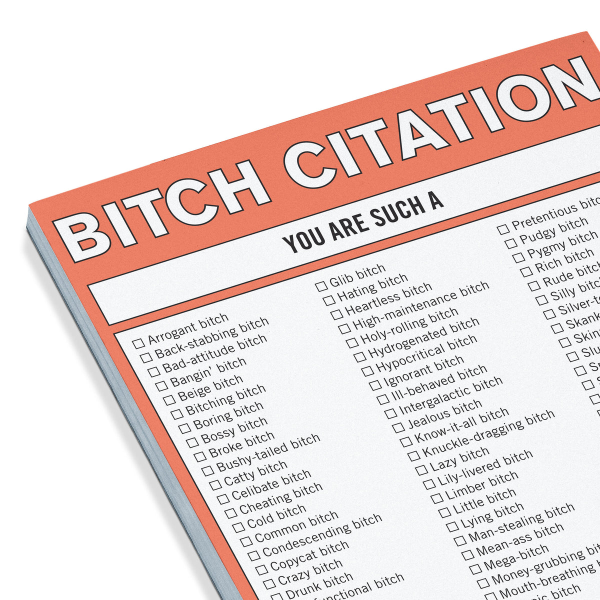Citation Notepad Knock Knock Bitch Citation Nifty Notepad