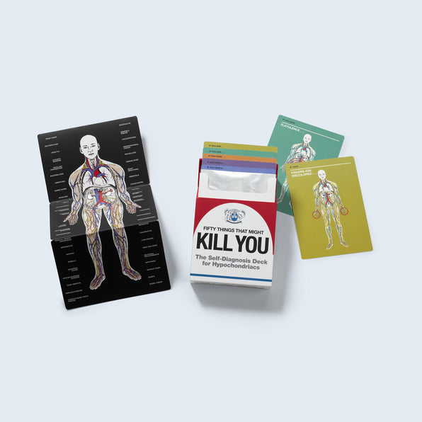 Knock Knock 50 Things that Might Kill You: The Self-Diagnosis Card Deck for Hypochondriacs - Knock Knock Stuff SKU 